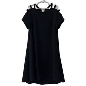 Sally Miller Couture Black Aubrey Girls Dress M NWT